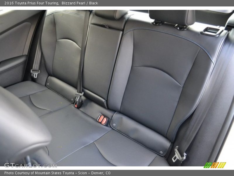 Rear Seat of 2016 Prius Four Touring