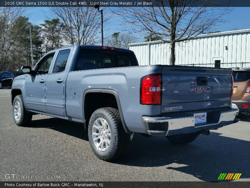 Light Steel Gray Metallic / Jet Black 2016 GMC Sierra 1500 SLE Double Cab 4WD