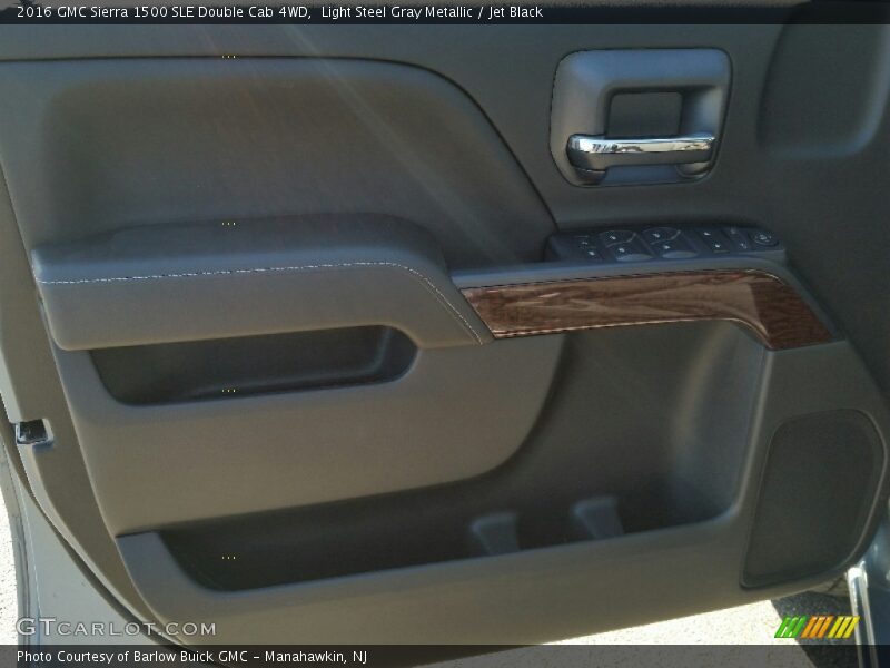 Light Steel Gray Metallic / Jet Black 2016 GMC Sierra 1500 SLE Double Cab 4WD
