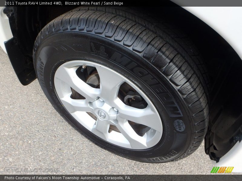 Blizzard White Pearl / Sand Beige 2011 Toyota RAV4 Limited 4WD