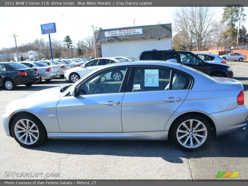 Blue Water Metallic / Gray Dakota Leather 2011 BMW 3 Series 328i xDrive Sedan