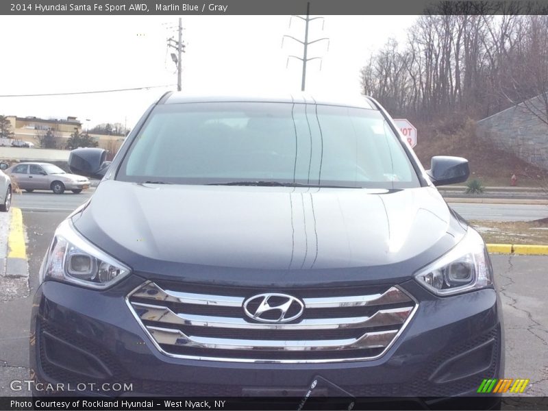 Marlin Blue / Gray 2014 Hyundai Santa Fe Sport AWD