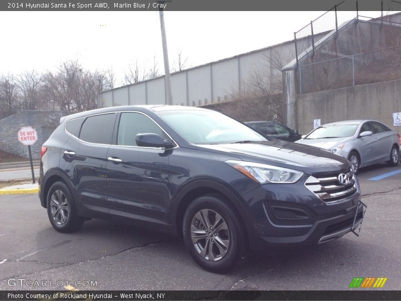 Marlin Blue / Gray 2014 Hyundai Santa Fe Sport AWD