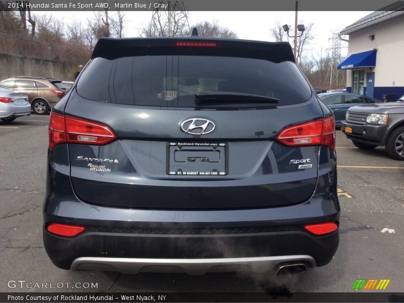 Marlin Blue / Gray 2014 Hyundai Santa Fe Sport AWD