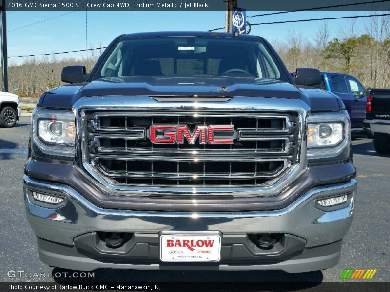 Iridium Metallic / Jet Black 2016 GMC Sierra 1500 SLE Crew Cab 4WD
