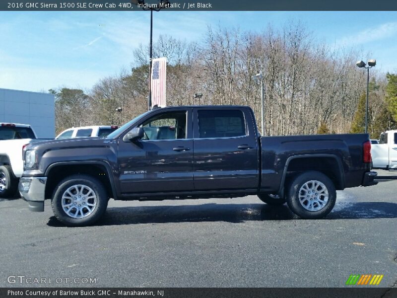 Iridium Metallic / Jet Black 2016 GMC Sierra 1500 SLE Crew Cab 4WD