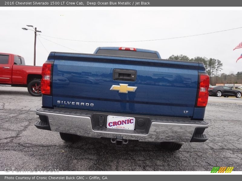 Deep Ocean Blue Metallic / Jet Black 2016 Chevrolet Silverado 1500 LT Crew Cab