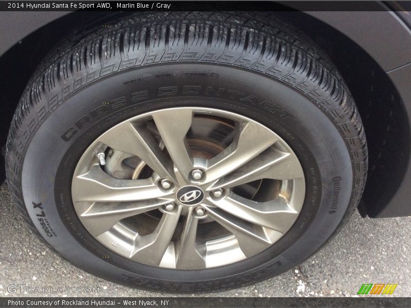 Marlin Blue / Gray 2014 Hyundai Santa Fe Sport AWD