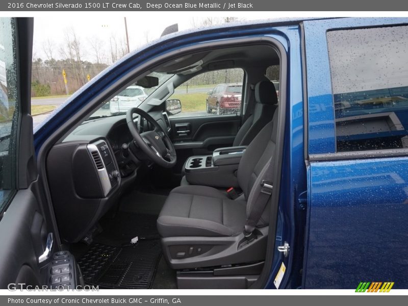 Deep Ocean Blue Metallic / Jet Black 2016 Chevrolet Silverado 1500 LT Crew Cab