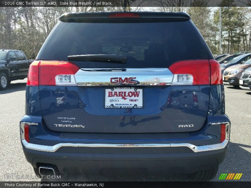 Slate Blue Metallic / Jet Black 2016 GMC Terrain SLT AWD