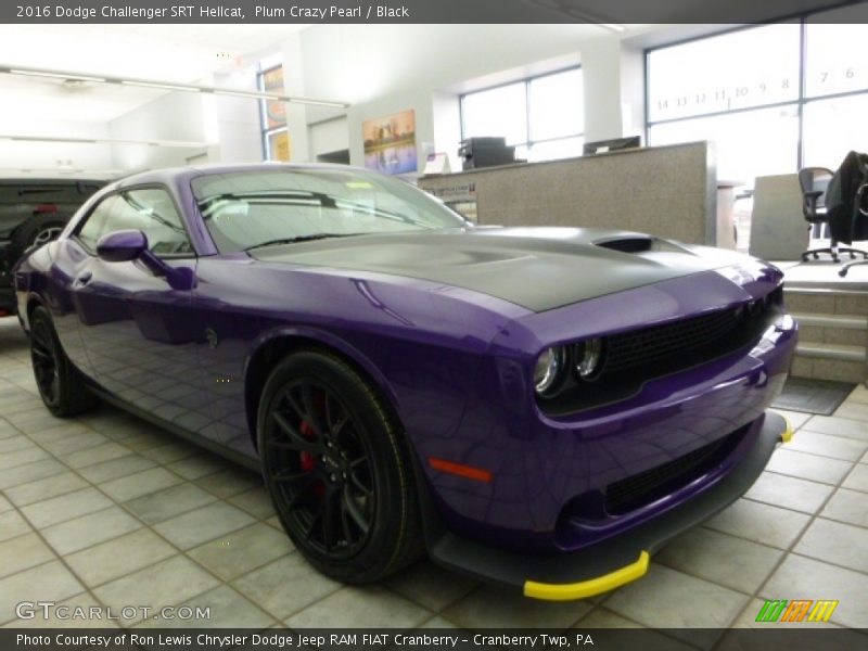 Plum Crazy Pearl / Black 2016 Dodge Challenger SRT Hellcat