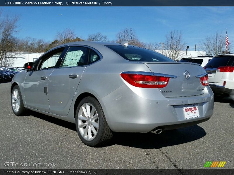 Quicksilver Metallic / Ebony 2016 Buick Verano Leather Group