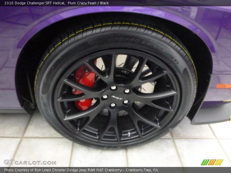 Plum Crazy Pearl / Black 2016 Dodge Challenger SRT Hellcat
