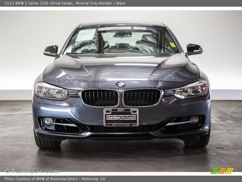 Mineral Grey Metallic / Black 2013 BMW 3 Series 328i xDrive Sedan