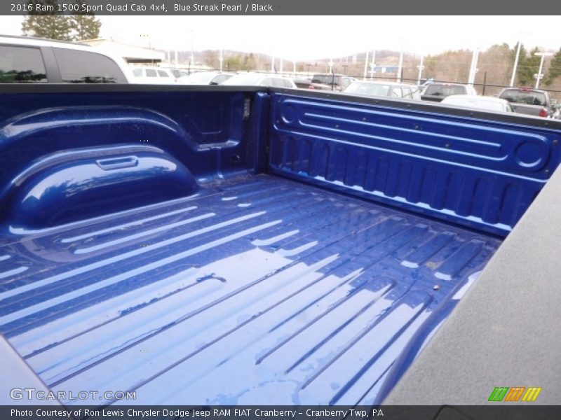 Blue Streak Pearl / Black 2016 Ram 1500 Sport Quad Cab 4x4