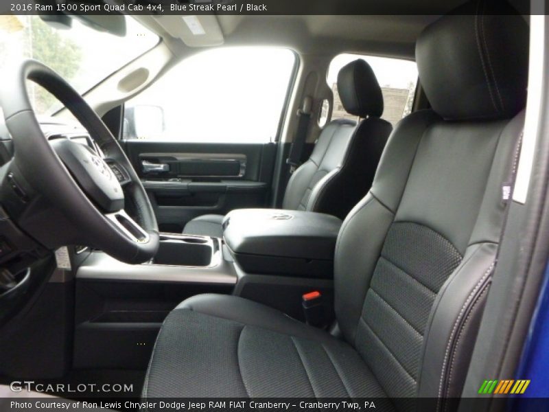 Blue Streak Pearl / Black 2016 Ram 1500 Sport Quad Cab 4x4