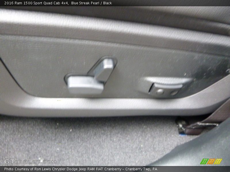Blue Streak Pearl / Black 2016 Ram 1500 Sport Quad Cab 4x4