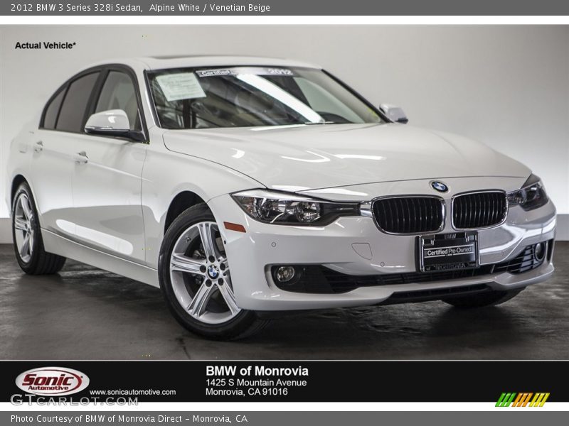 Alpine White / Venetian Beige 2012 BMW 3 Series 328i Sedan