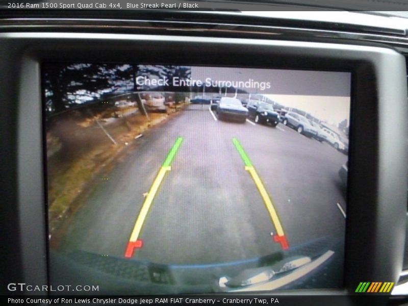 Blue Streak Pearl / Black 2016 Ram 1500 Sport Quad Cab 4x4