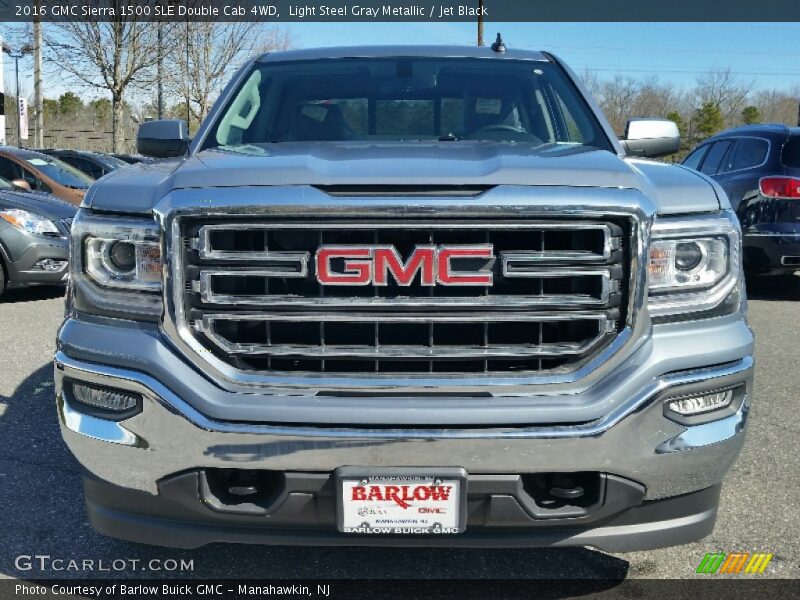 Light Steel Gray Metallic / Jet Black 2016 GMC Sierra 1500 SLE Double Cab 4WD