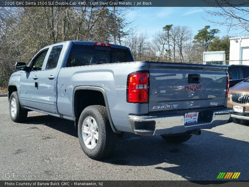 Light Steel Gray Metallic / Jet Black 2016 GMC Sierra 1500 SLE Double Cab 4WD