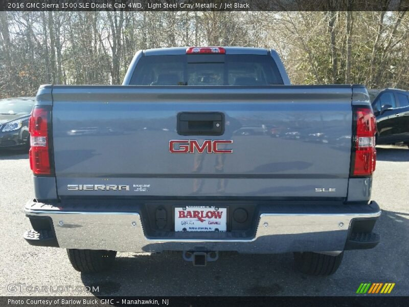 Light Steel Gray Metallic / Jet Black 2016 GMC Sierra 1500 SLE Double Cab 4WD