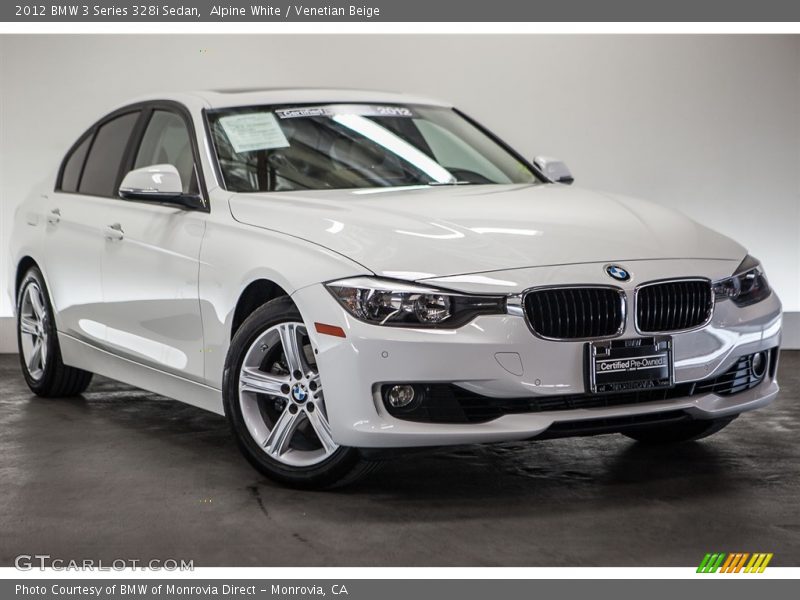 Alpine White / Venetian Beige 2012 BMW 3 Series 328i Sedan