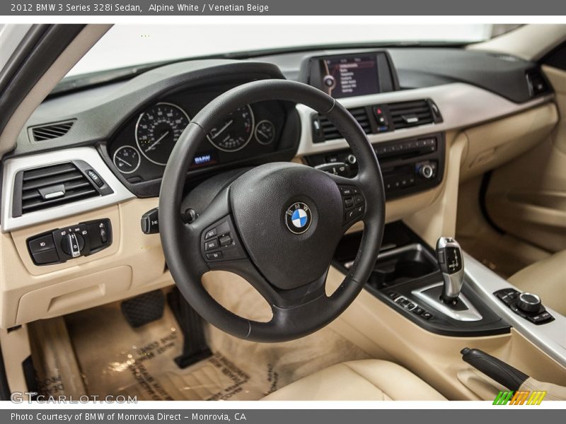 Alpine White / Venetian Beige 2012 BMW 3 Series 328i Sedan