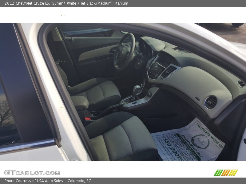 Summit White / Jet Black/Medium Titanium 2012 Chevrolet Cruze LS