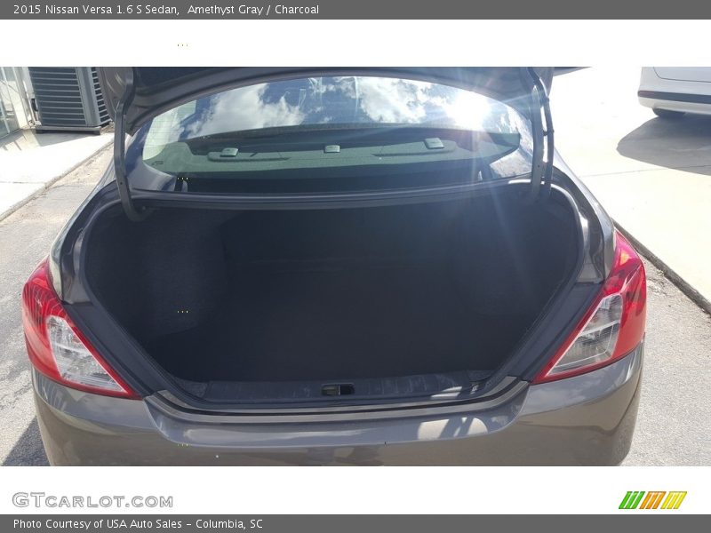 Amethyst Gray / Charcoal 2015 Nissan Versa 1.6 S Sedan