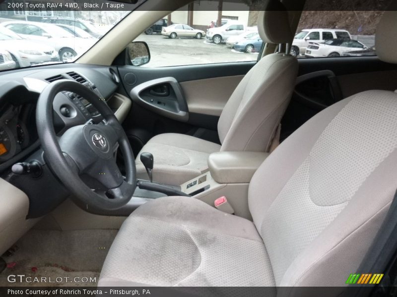 Black / Taupe 2006 Toyota RAV4 4WD
