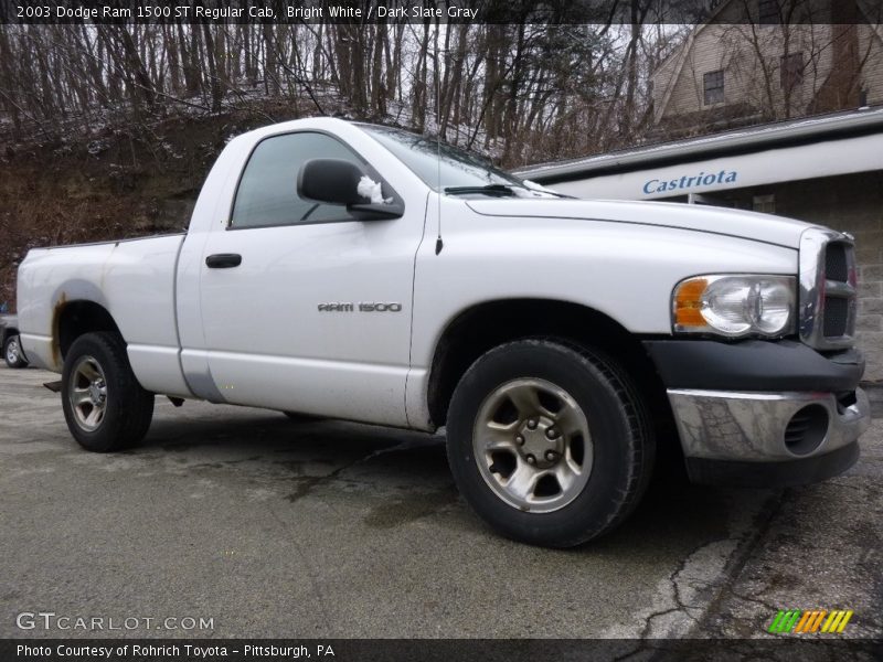 Bright White / Dark Slate Gray 2003 Dodge Ram 1500 ST Regular Cab