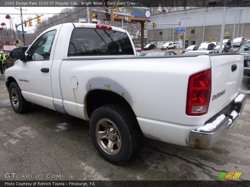 Bright White / Dark Slate Gray 2003 Dodge Ram 1500 ST Regular Cab