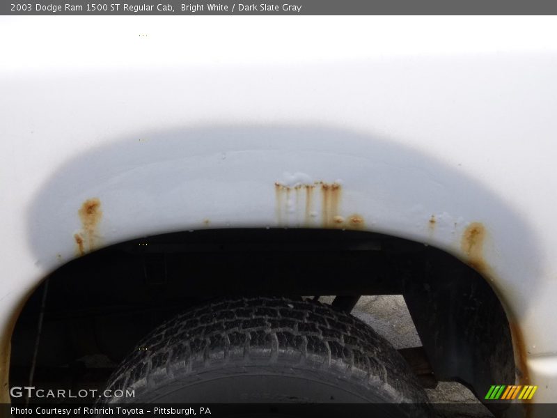 Bright White / Dark Slate Gray 2003 Dodge Ram 1500 ST Regular Cab