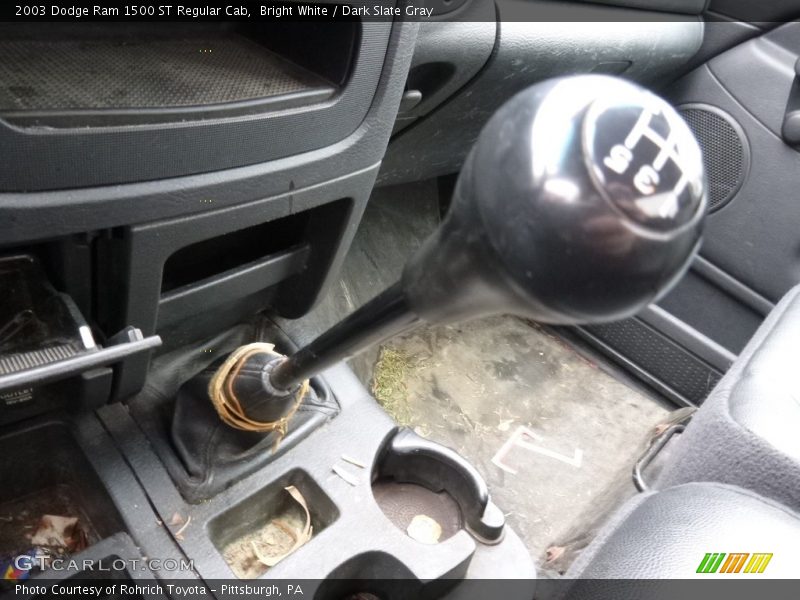 Bright White / Dark Slate Gray 2003 Dodge Ram 1500 ST Regular Cab