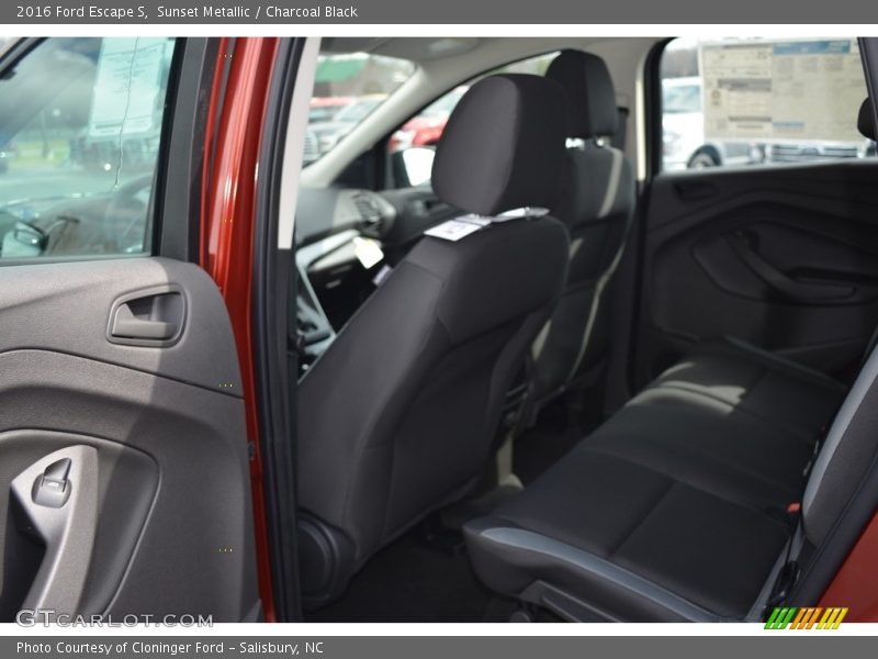 Sunset Metallic / Charcoal Black 2016 Ford Escape S