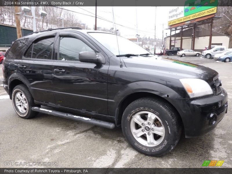 Ebony Black / Gray 2004 Kia Sorento LX 4WD