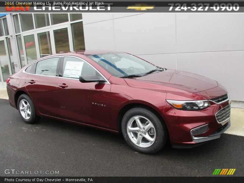 Butte Red Metallic / Jet Black 2016 Chevrolet Malibu LS