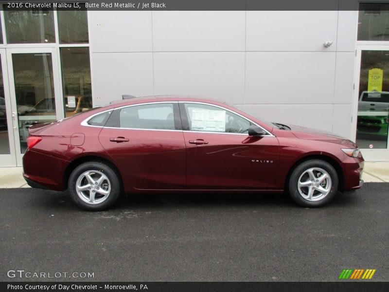 Butte Red Metallic / Jet Black 2016 Chevrolet Malibu LS