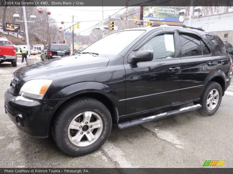 Ebony Black / Gray 2004 Kia Sorento LX 4WD
