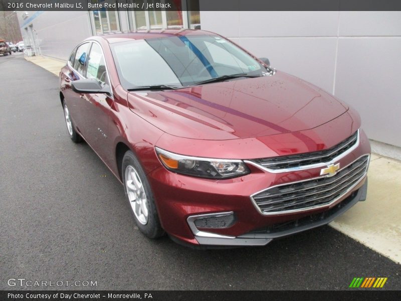 Butte Red Metallic / Jet Black 2016 Chevrolet Malibu LS