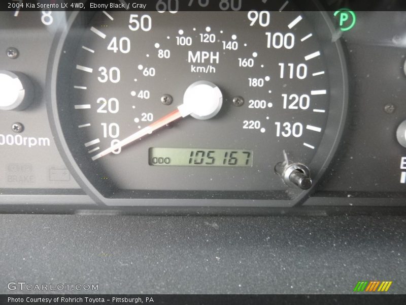 Ebony Black / Gray 2004 Kia Sorento LX 4WD