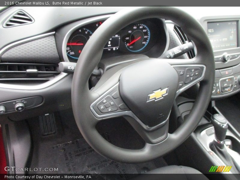 Butte Red Metallic / Jet Black 2016 Chevrolet Malibu LS