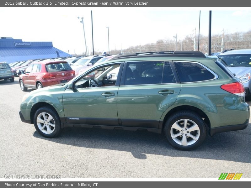 Cypress Green Pearl / Warm Ivory Leather 2013 Subaru Outback 2.5i Limited