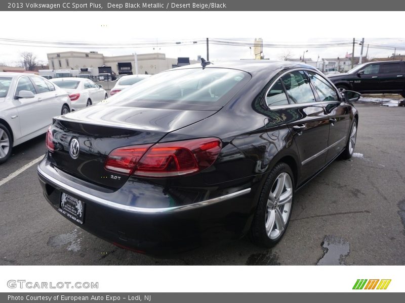 Deep Black Metallic / Desert Beige/Black 2013 Volkswagen CC Sport Plus