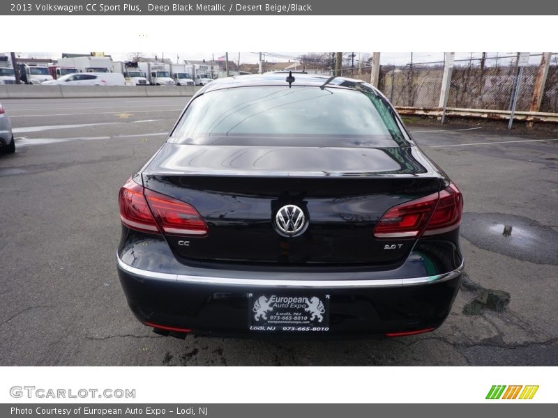 Deep Black Metallic / Desert Beige/Black 2013 Volkswagen CC Sport Plus