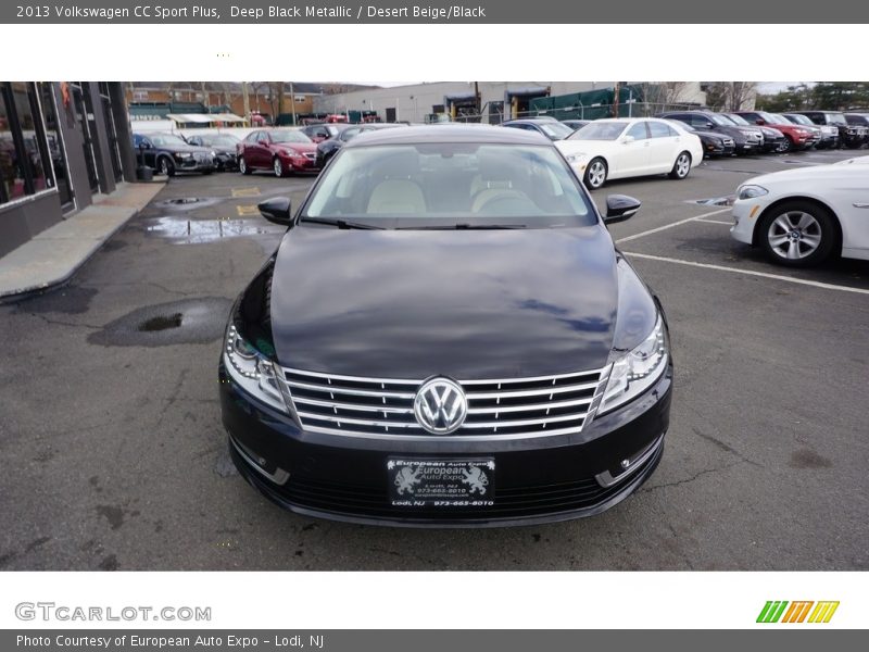Deep Black Metallic / Desert Beige/Black 2013 Volkswagen CC Sport Plus