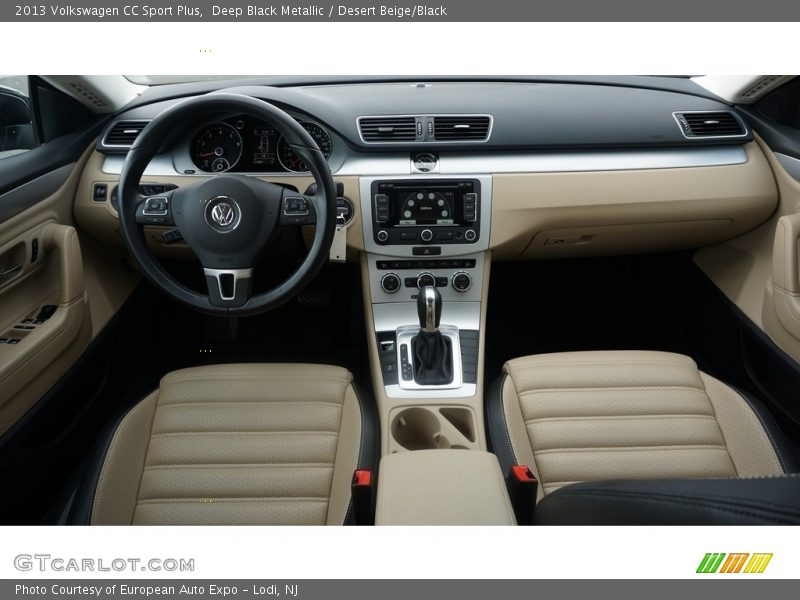 Deep Black Metallic / Desert Beige/Black 2013 Volkswagen CC Sport Plus