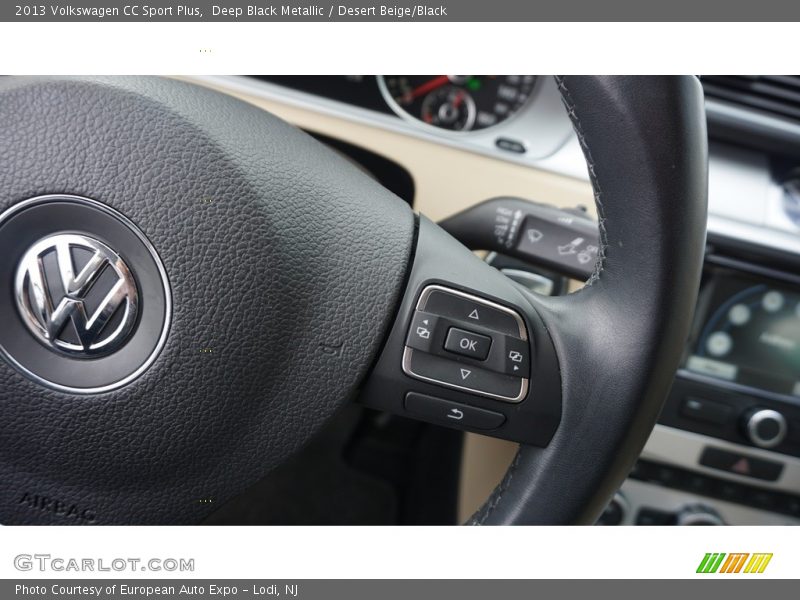 Deep Black Metallic / Desert Beige/Black 2013 Volkswagen CC Sport Plus