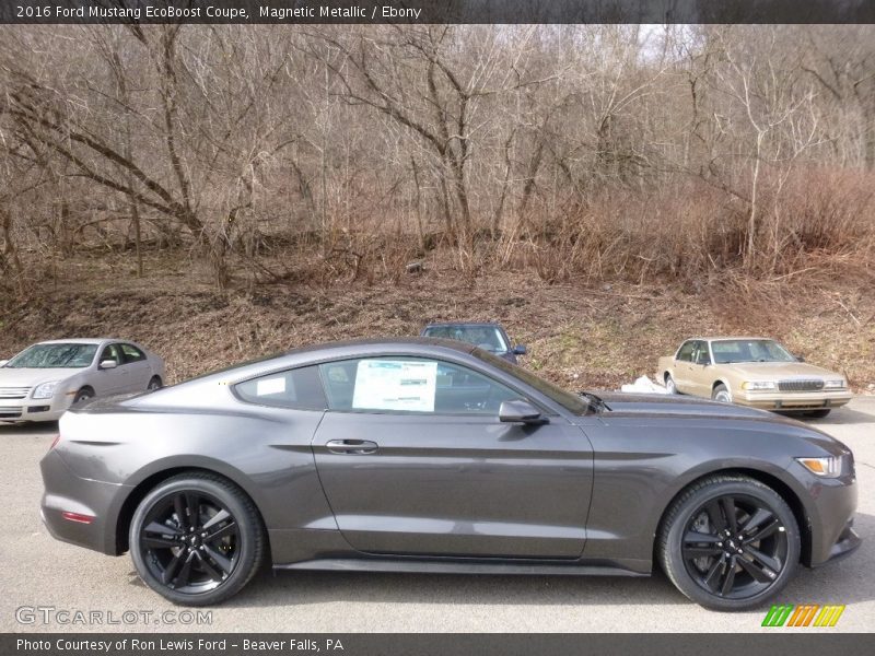 Magnetic Metallic / Ebony 2016 Ford Mustang EcoBoost Coupe